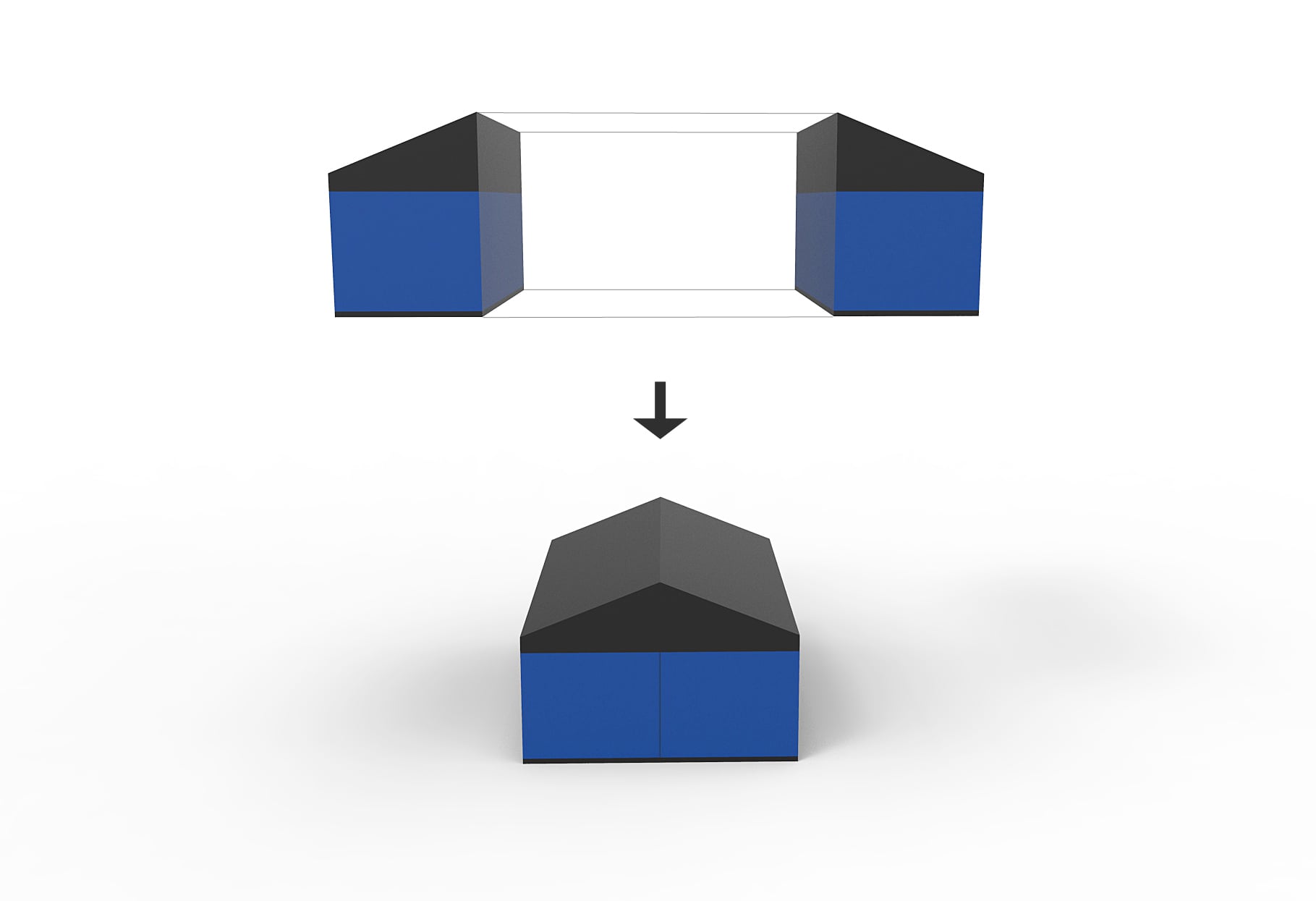 Illustration du principe d'assemblage modulaire Hoummi