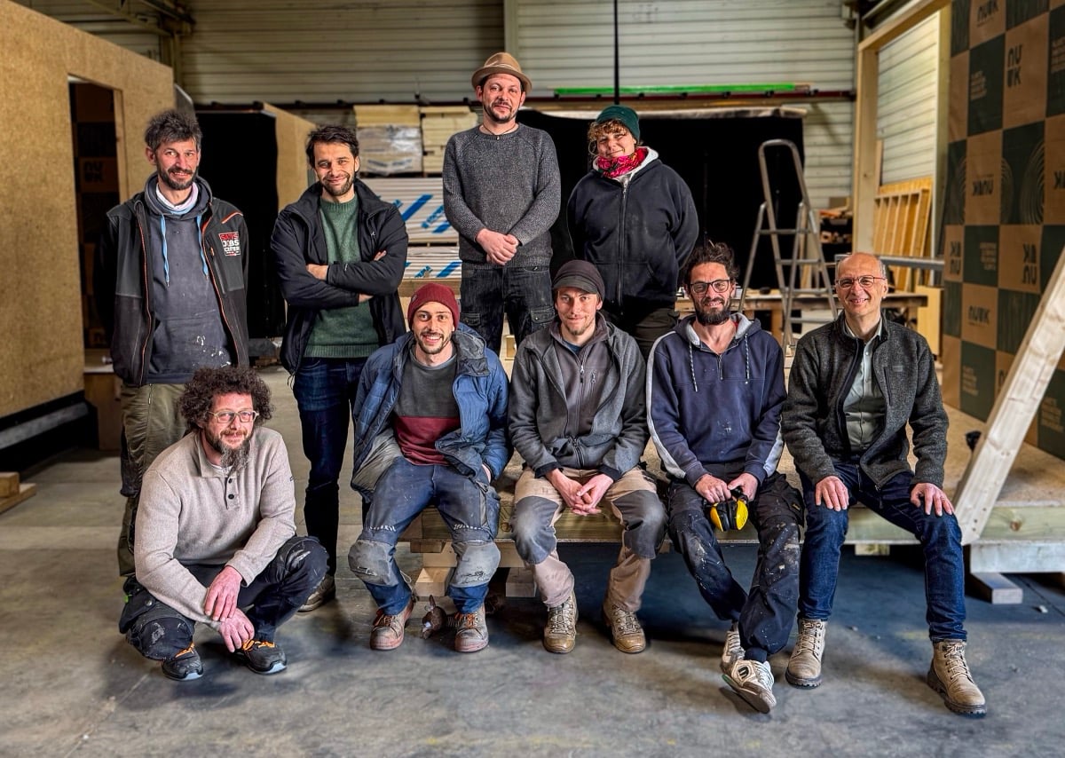 L'équipe Hoummi dans l'atelier de Munster
