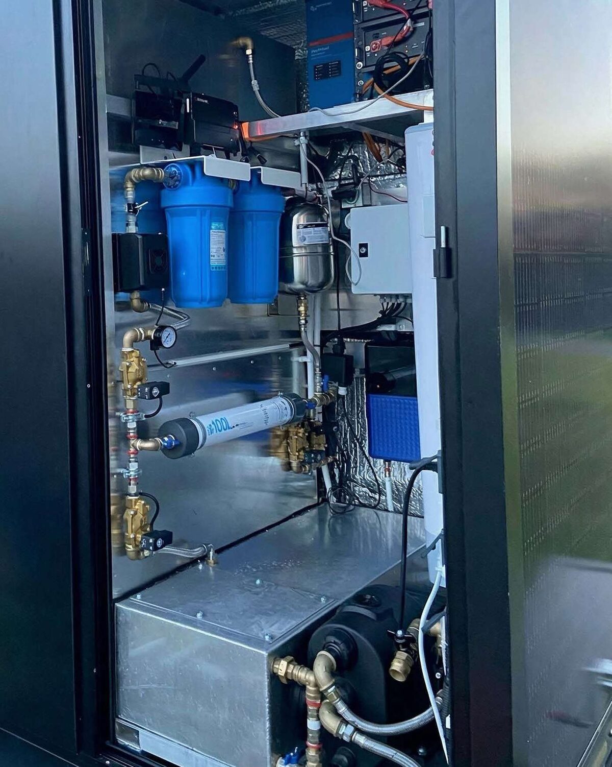 Système de récupération et de traitement d'eau d'un module Hoummi